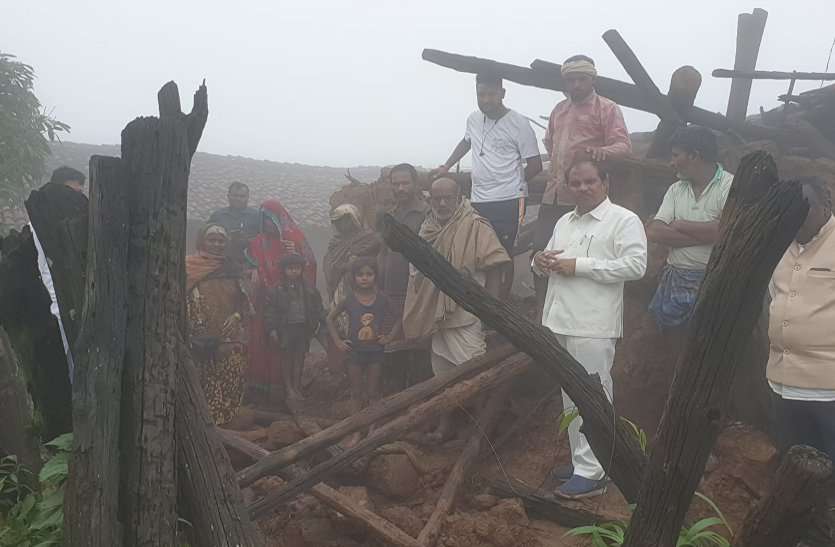 Elephants terror मैनपाट में 10 हाथियों का आतंक, बारिश में उजाड़ा 15 ग्रामीणों का आशियाना, पहुंचे विधायक