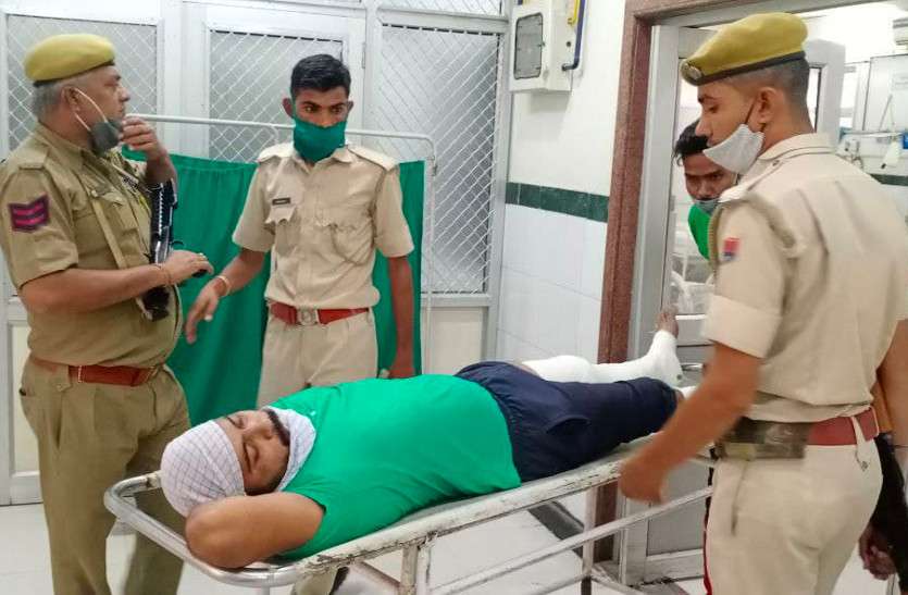 bhilwara 2 policemen Murder case absconding arrested दो जवानों की हत्या का आरोपी को फायरिंग के बाद पकड़ा, ऐसे दिया पूरे ऑपरेशन अंजाम