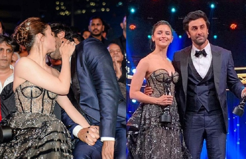 Ranbir Kapoor Kissing Alia Bhatt Unseen Picture Goes Viral On Internet आलिया भट्ट को किस करते