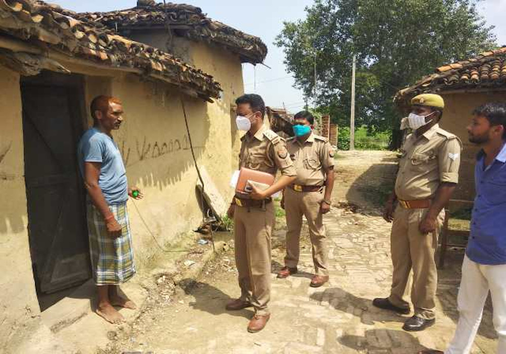 Naxal Farman Letter Posted Outside House of Three People