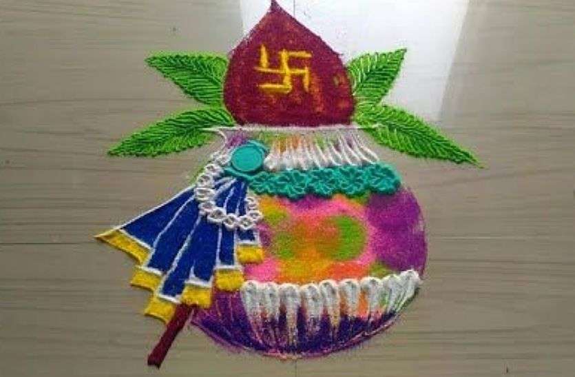 Janmashtami 2021 Rangoli Designs : कृष्ण जन्माष्टमी पर रंगोली से इस तरह सजाएं अपना घर-आंगन