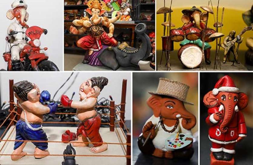 Ganesh ji,Ganesh ji नोलाम्बूर निवासी नंदिनी वेंकटेश के पास 3500 से अधिक गणेश प्रतिमाओं का संग्रह