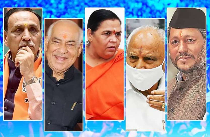 bjp_cm.jpg उत्तराखंड, कर्नाटक और अब गुजरात... भाजपा ने अब तक इन राज्यों में बदले मुख्यमंत्री, जानिए इसके पीछे का गणित