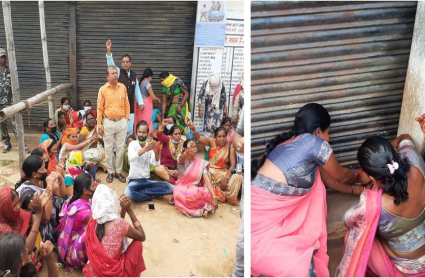 liquor_shop3.jpg सरकारी शराब दुकान में महिलाओं ने जड़ा ताला, एसडीएम बोले- ये सरकार का मामला, जब तक...