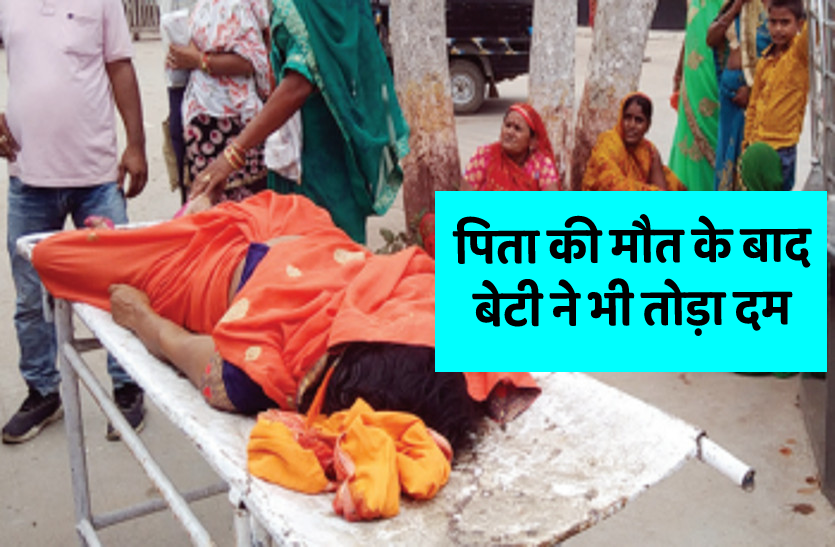 Father Daughter Death Case Bhind Mehgaun Accident Bhind उधर पिता की हुई मौत, इधर दुखी बेटी ने भी दम तोड़ा