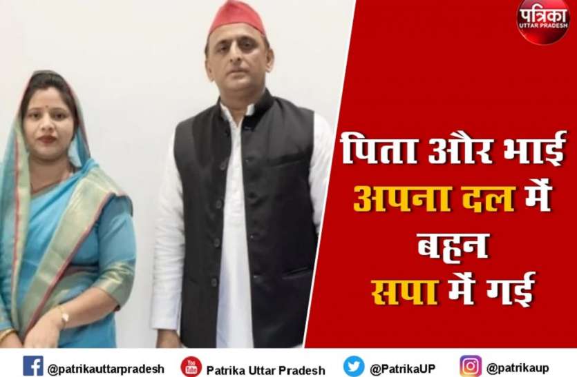 अपना दल सांसद की बेटी ने ग्रहण की सपा की सदस्यता अपना दल सांसद की बेटी ने ग्रहण की सपा की सदस्यता, समर्थक हैरान