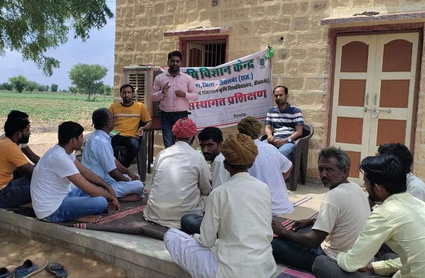 जैविक खेती पर दिया प्रशिक्षण जैविक खेती पर दिया प्रशिक्षण