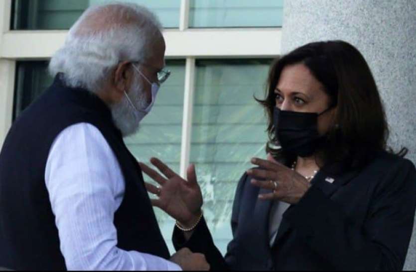kamla_modi.jpg PM Narendra Modi US Visit: मोदी ने की कमला हैरिस की तारीफ, कहा- आपका उप राष्ट्रपति बनना ऐतिहासिक