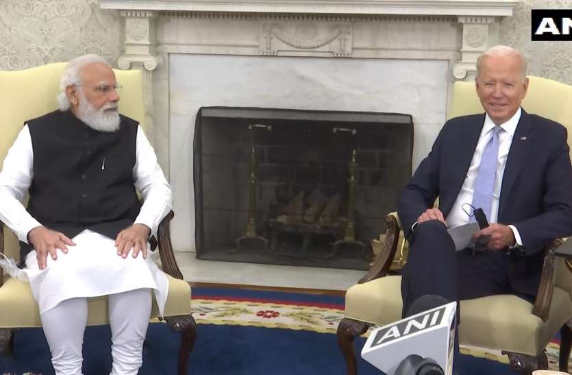pm modi and Biden अमरीकी राष्ट्रपति जो बाइडेन ने पीएम मोदी का गर्मजोशी से किया स्वागत, कई अहम मुद्दों पर हुई चर्चा