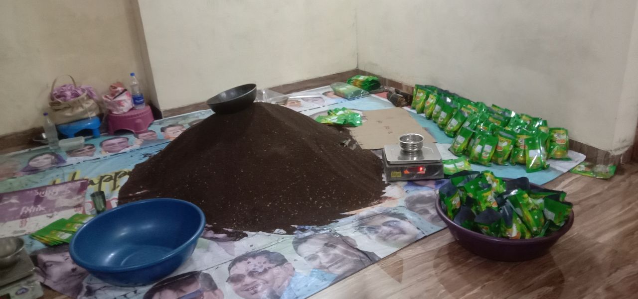 Trader was selling two brands of his own tea leaves, goods worth lakhs including machine confiscated