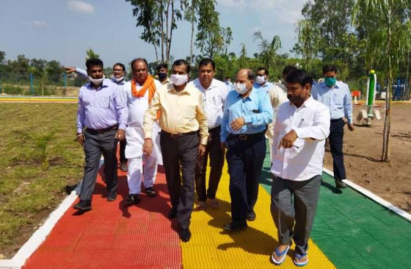 park.jpg नवरात्र पर एक्यूप्रेशर उद्यान व ओपन जिम की सौगात