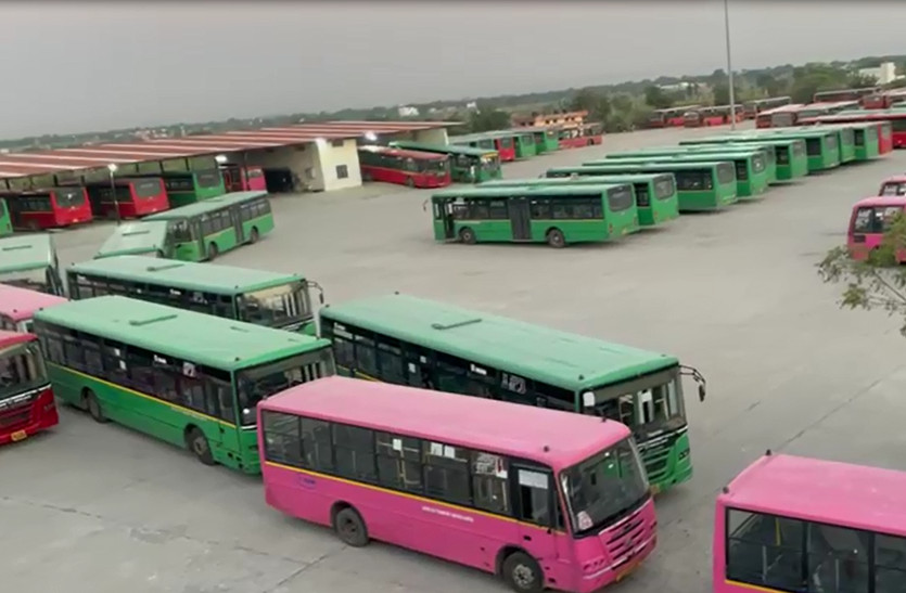 low floor bus strike in jaipur, jctsl strike today 2021