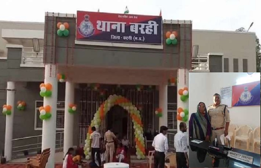 बुजुर्ग महिला को सहारा दिया बरगी पुलिस ने