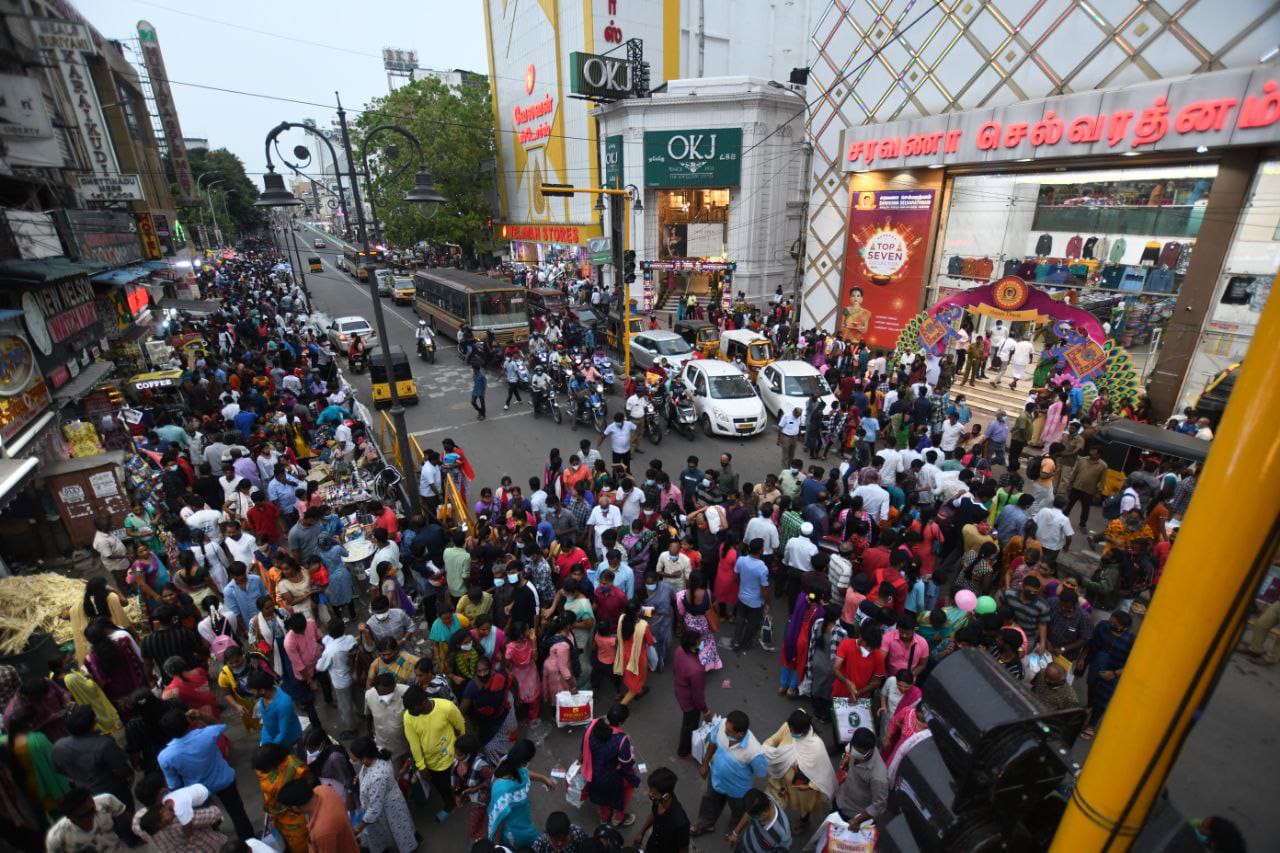 Chennai police make security arrangements for Diwali