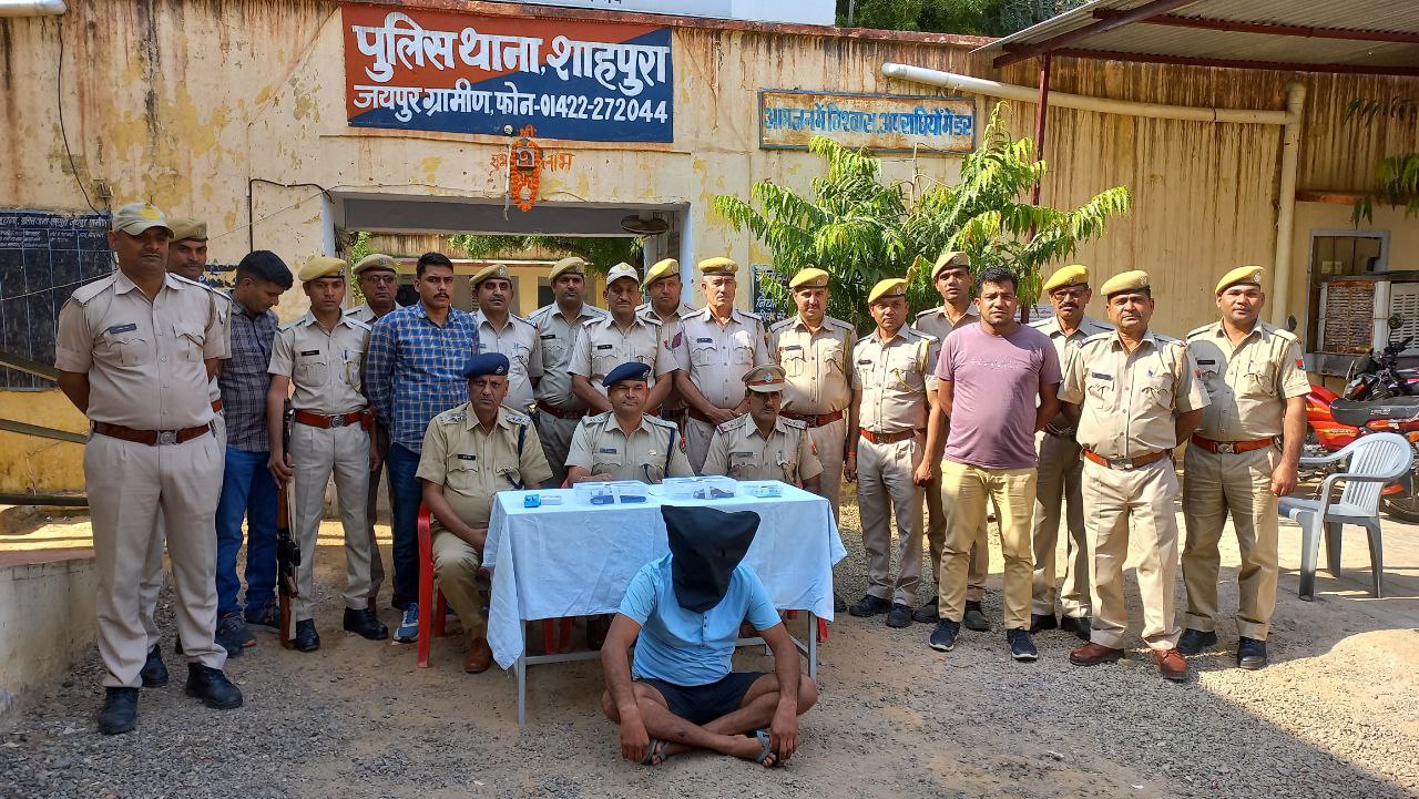 शाहपुरा में व्यापारी व मुनीम पर फायरिंग और लूट का आरोपी 3 दिन के पुलिस रिमांड पर