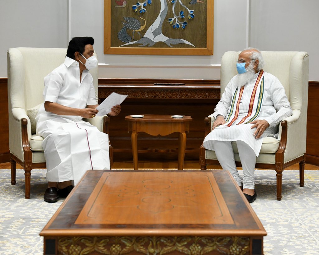 PM Modi speaks to Mk stalin over chennai rains