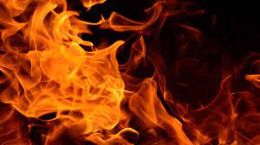  Five lakh loss due to fire in cycle store