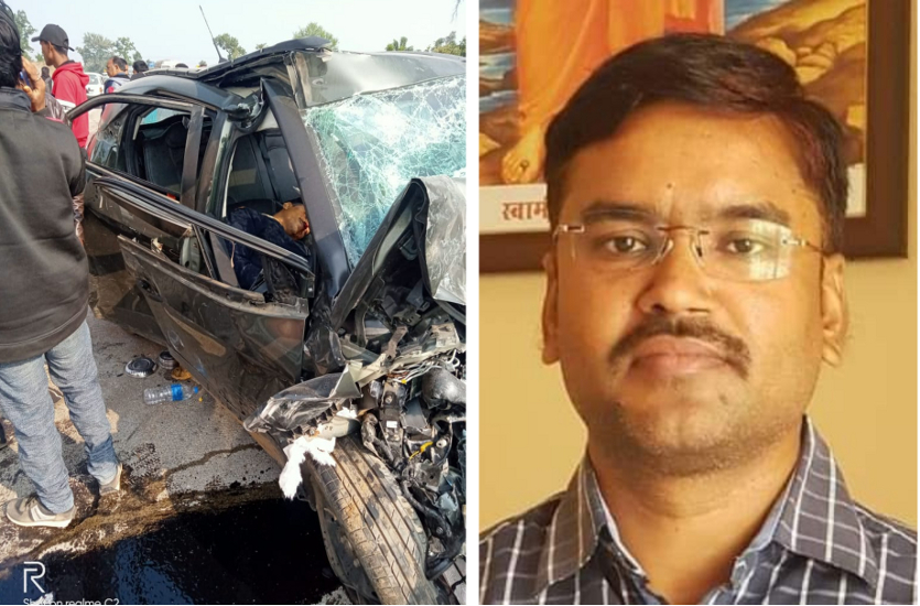 BJP leader death in road accident