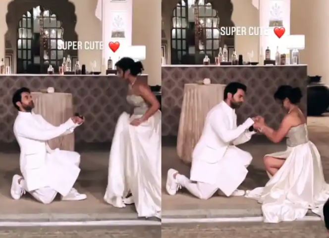 Rajkummar Rao proposes Patralekhaa Engagement pre wedding video viral 
