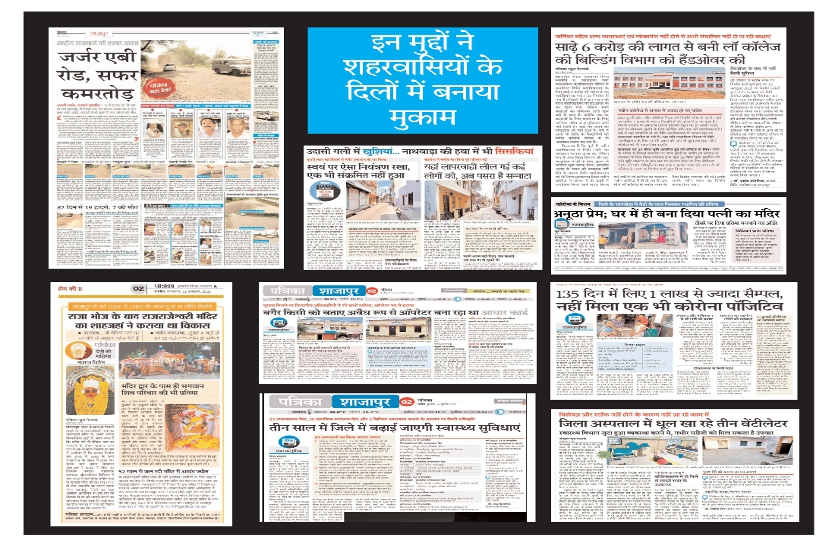 Effective 12 years of patrika in Shajapur on the hand of development