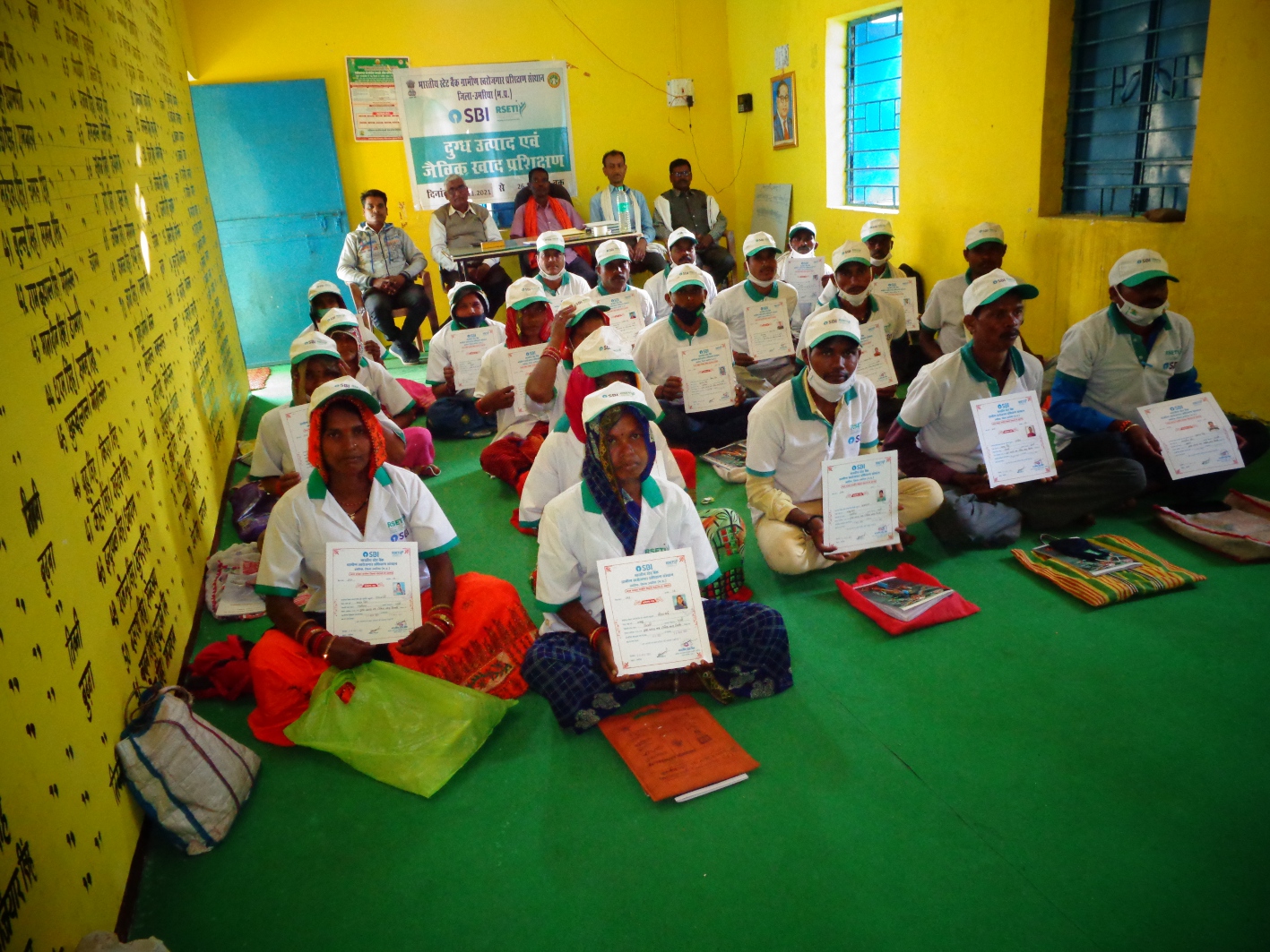 Training given to farmers on Dairy Farming and Vermi Compost Making