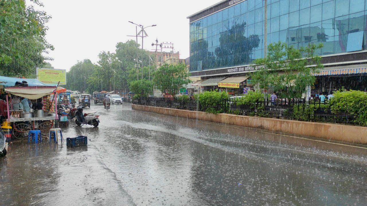 rain drops in ajmer