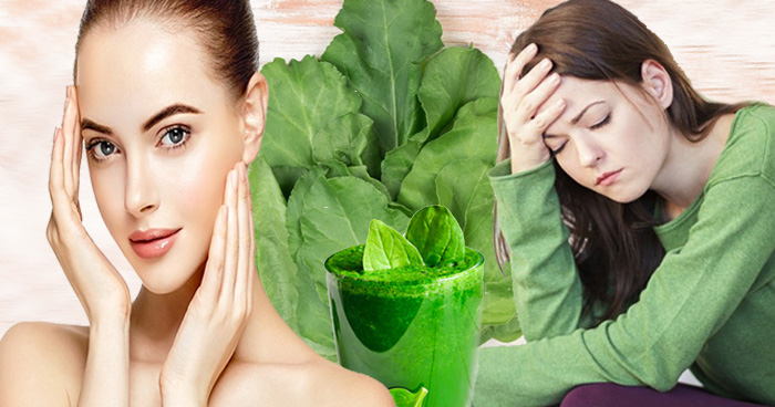 Spinach beneficial for soft and good skin