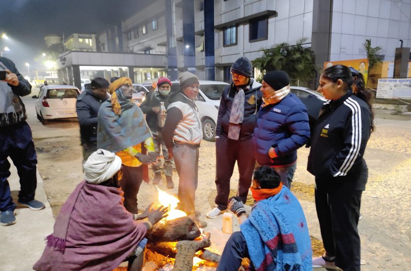 Blanket distribution in Surajpur