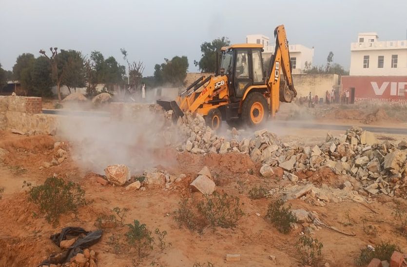 Jaipur JDA 11 बीघा भूमि पर बसा रहे 4 अवैध कॉलोनी, जेडीए ने की कार्रवाई
