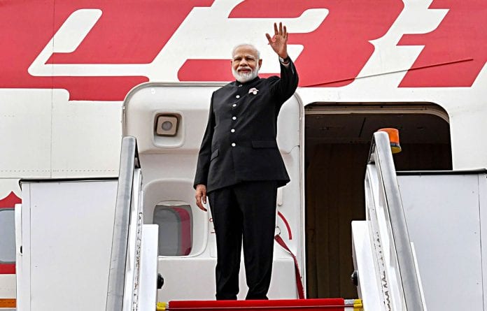 FIle Photo of PM Modi During Travel