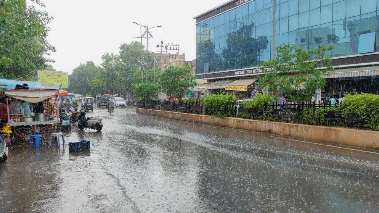 rain in ajmer city