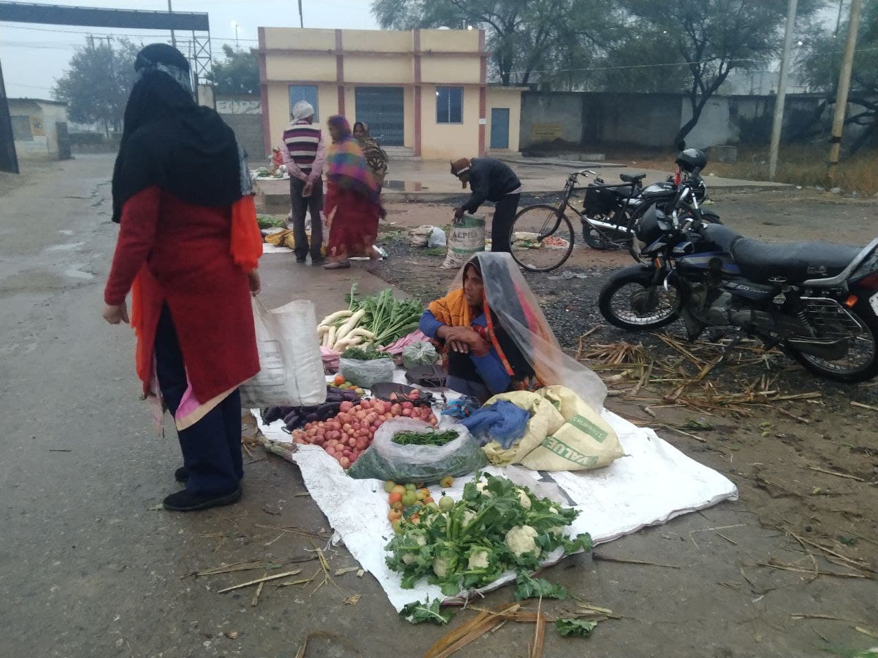 arrangements by shifting vegetable vendors in agricultural produce market