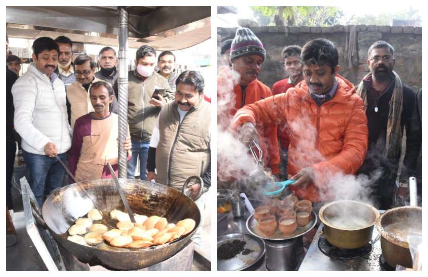 संघर्ष के दिनों को याद करते हुए भाजपा के इस कैबिनेट मंत्री ने ठेले पर छानी कचौड़ी और बनाई चाय