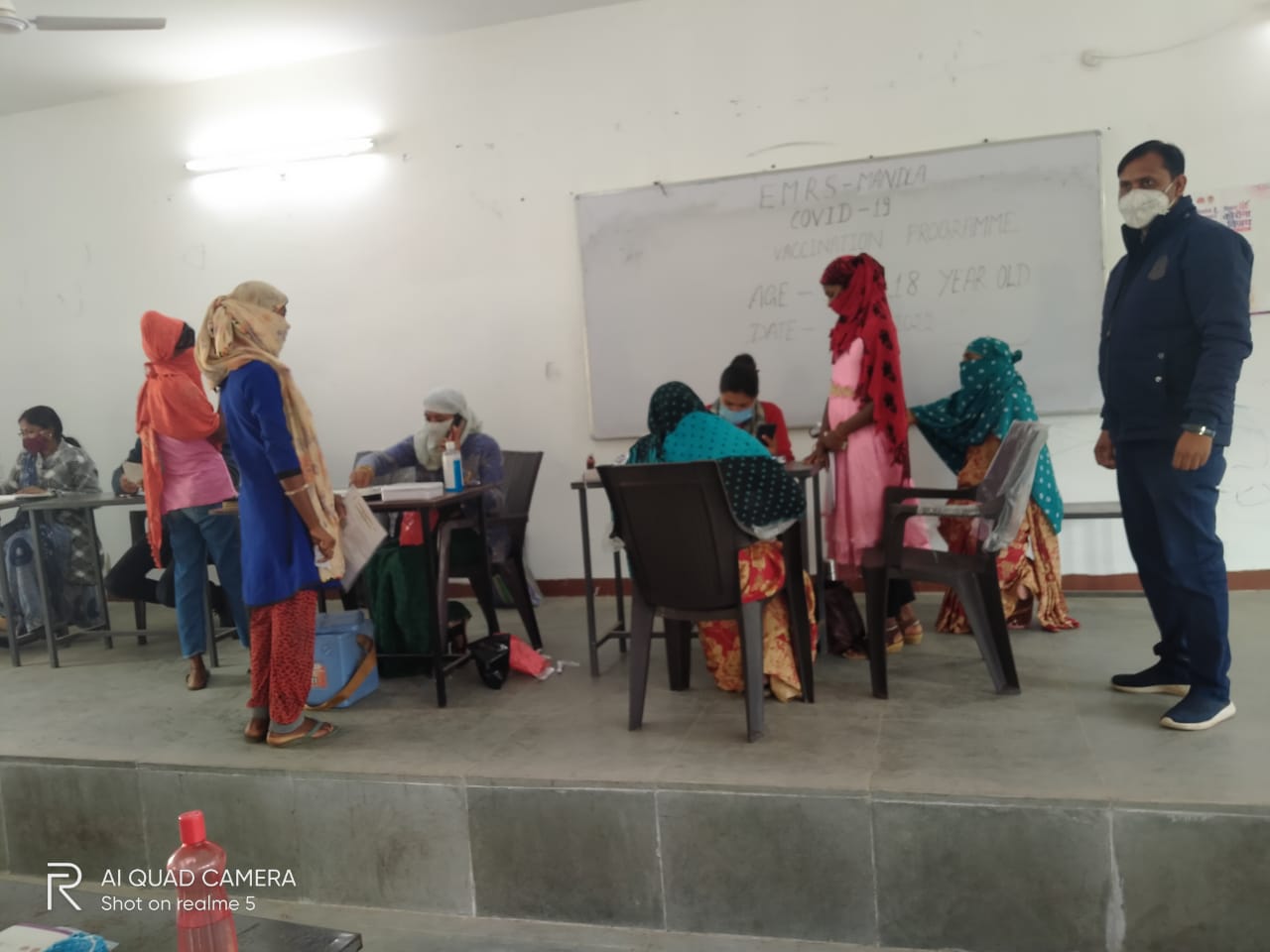 कोरोना विजय अभियान में 1405 लोगों का कराया टीकाकरण