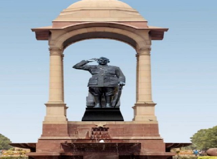 whose Statue was on India Gate before Netaji Subhash Chandra Bose 