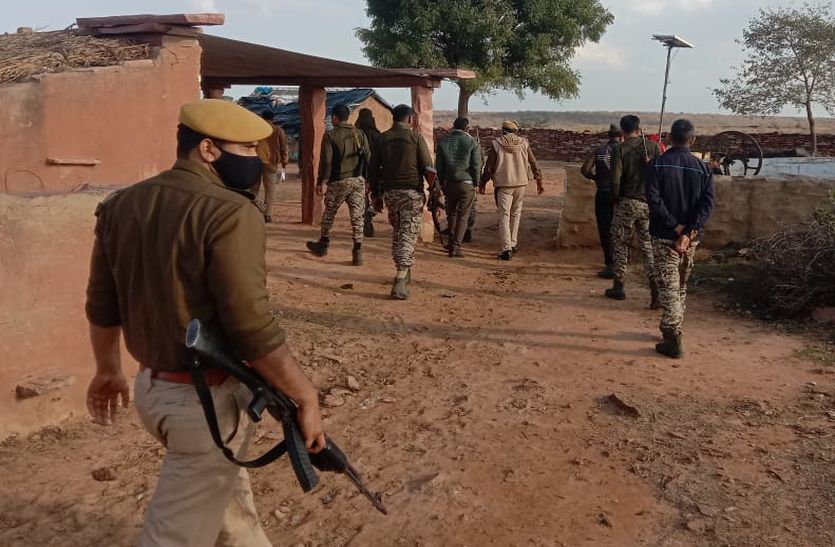 In search of former bandit Jagan Gurjar, the police raided the villages of Dang area .. watch video