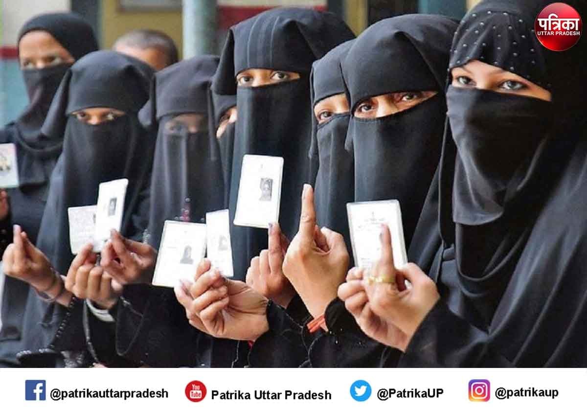 File Photo of Muslim Women as Voter in Uttar Pradesh Election