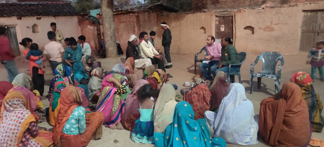 Agriculture department officials visited tribal settlement