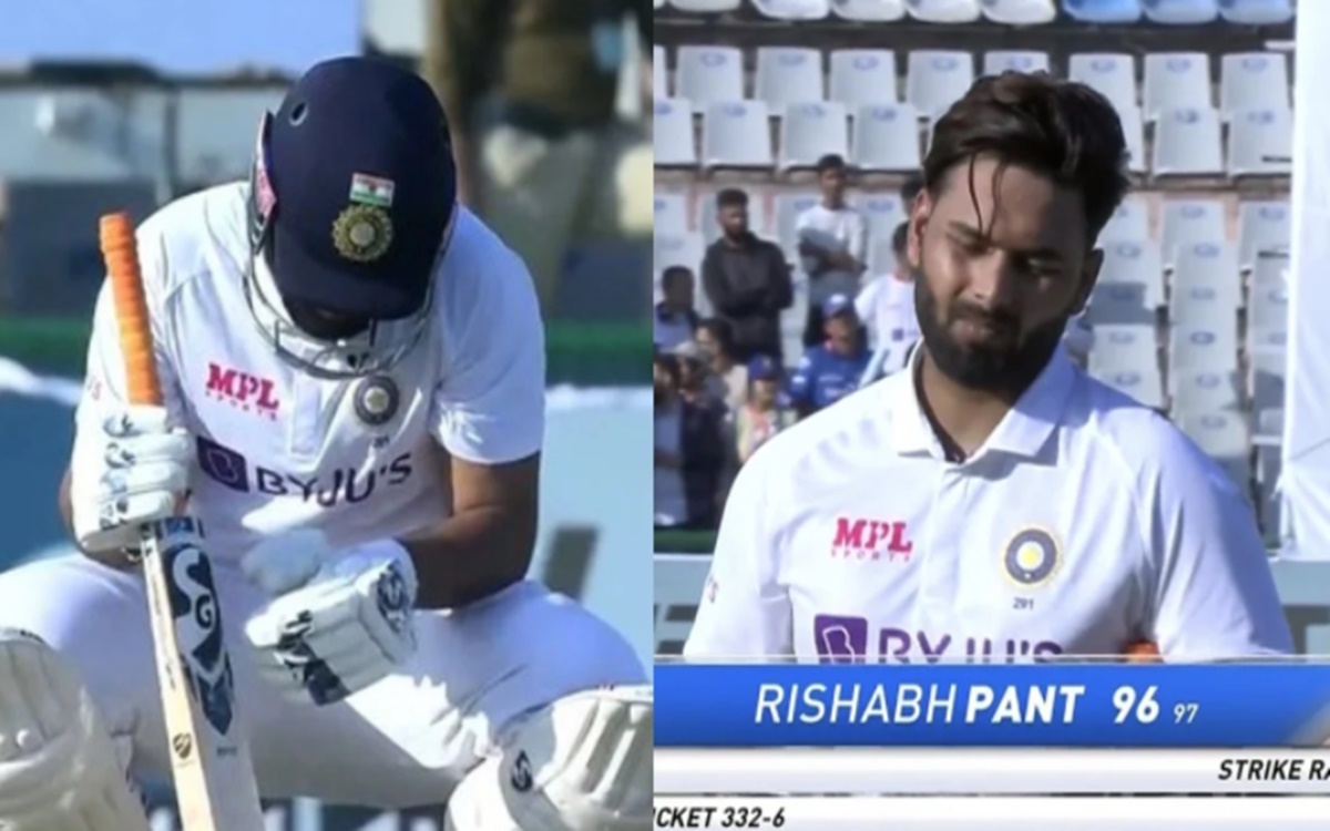 India vs Sri Lanka Rishabh Pant sad after getting out on 96