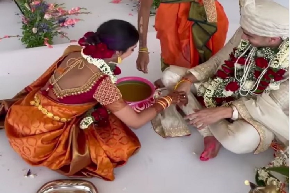 Bride Groom  wedding ritual after marriage video gone viral