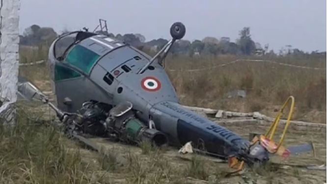 Jammu Kashmir Army Chopper Crashes In Bandipora