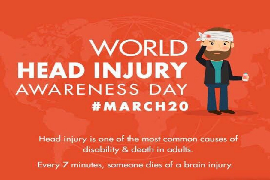 World Head Injury Awareness Day Uncontrolled jump in road accident