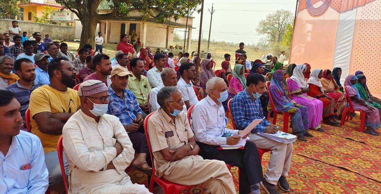 Here the villagers were troubled by the problems, the list of demands
