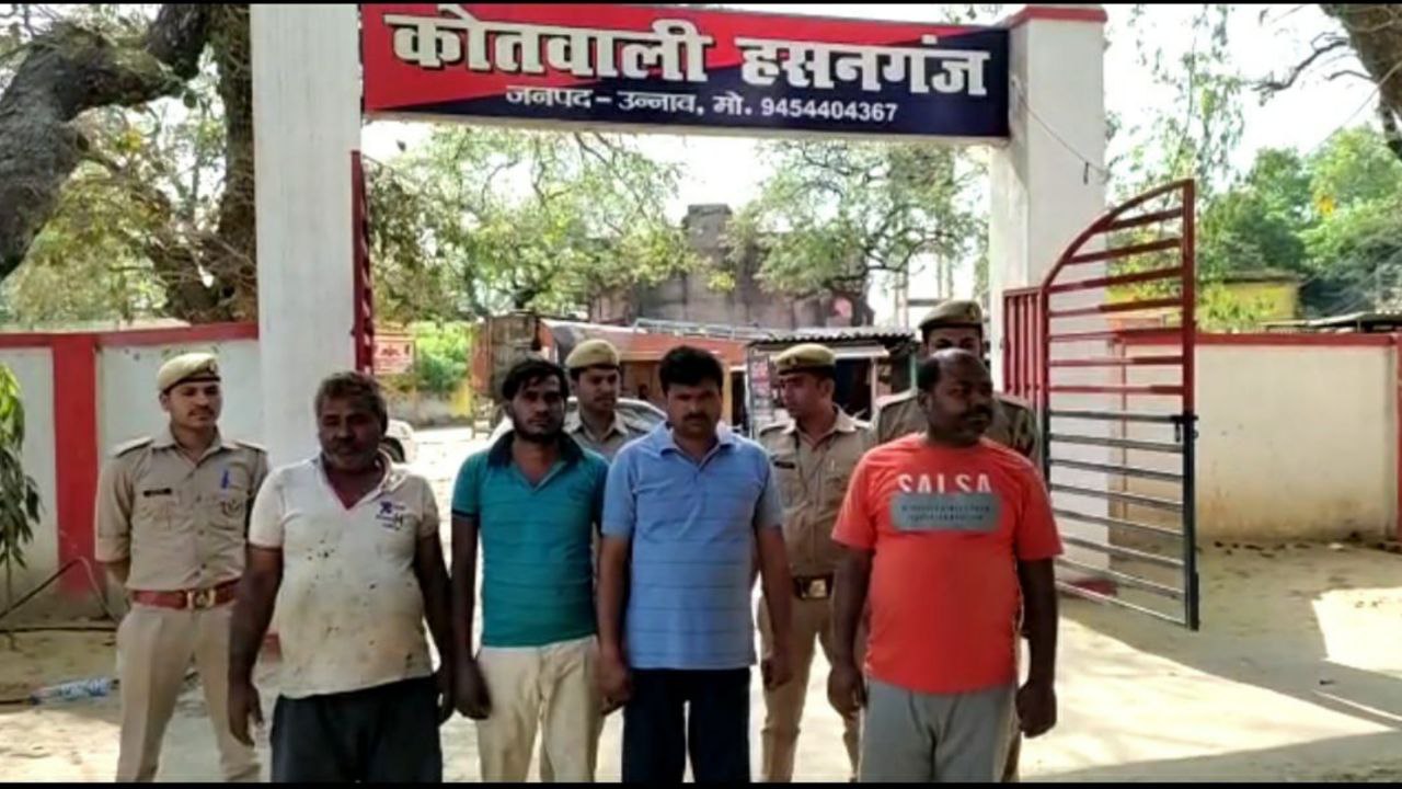 मथुरा से चोरी का डामर बेचने के लिए आते थे, पुलिस ने चार को किया गिरफ्तार