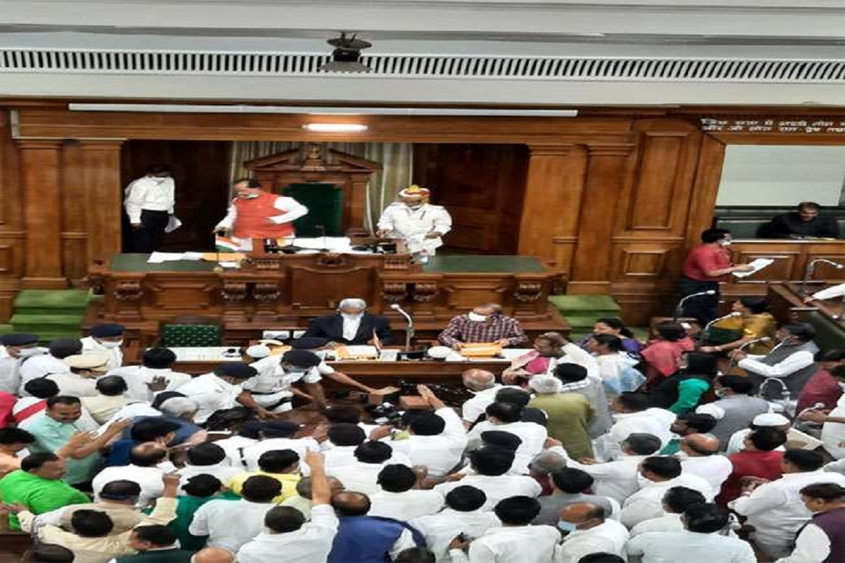  Bihar Assembly: CPI(ML) MLAs carried out from house for creating ruckus over law and order situation