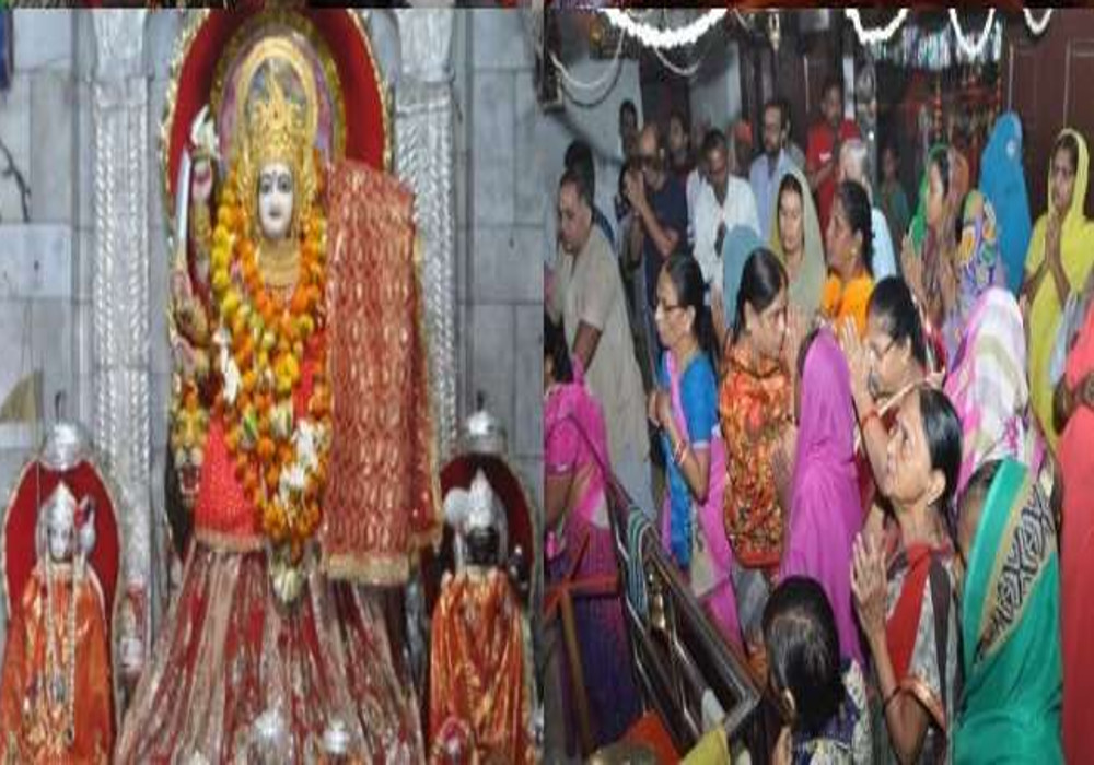 Chaitra Navratri 2022 : नवरात्रि के पहले दिन मंदिर में उमड़ी भक्तों की भीड़