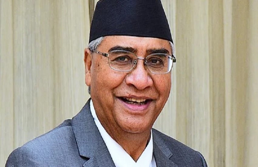 नेपाल के प्रधानमंत्री शेर बहादुर देउबा