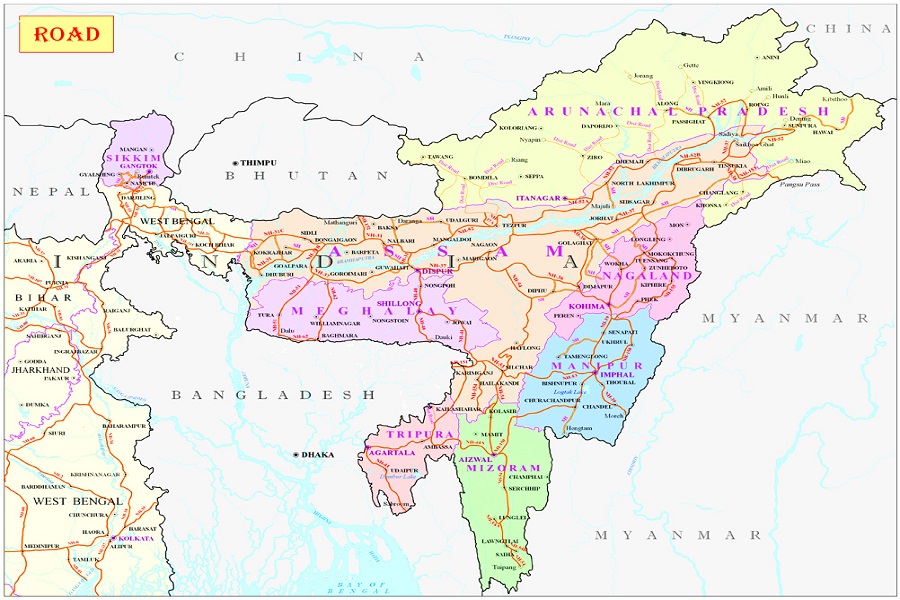 north east states of india