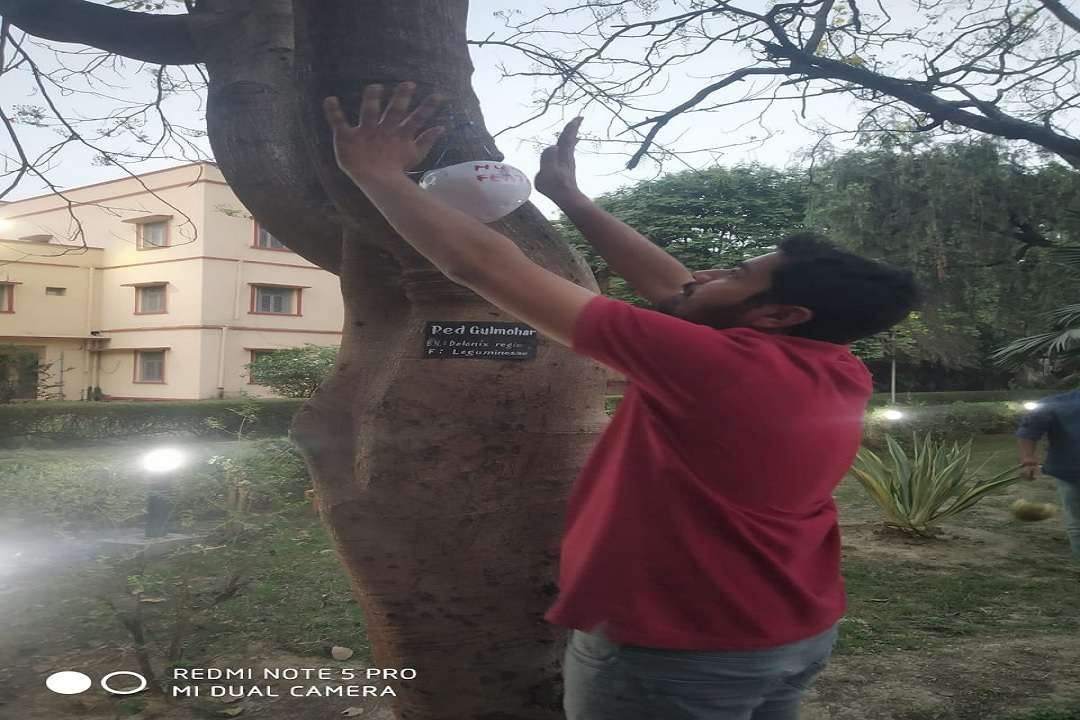 भीषण गर्मी में परिंदों की प्यास बुझाने की बीएचयू के छात्र अभिषेक की पहल