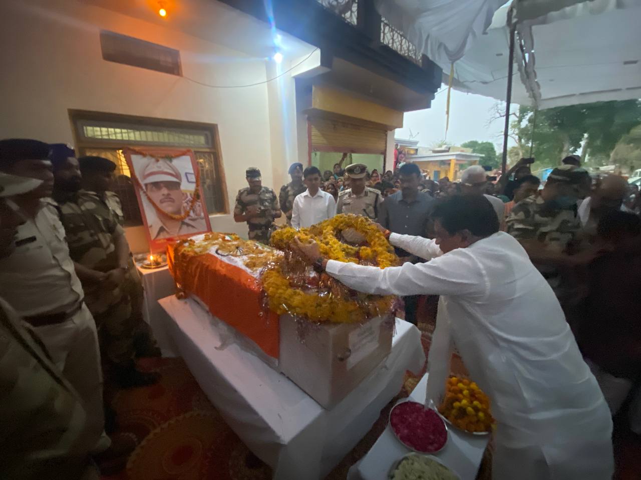 martyr in terrorist attack Shankar's funeral today